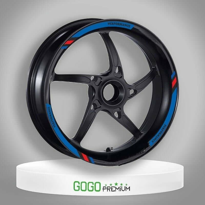 M Power Mavi Honda PCX Uyumlu 1 Set Jant Şeridi aksesuar