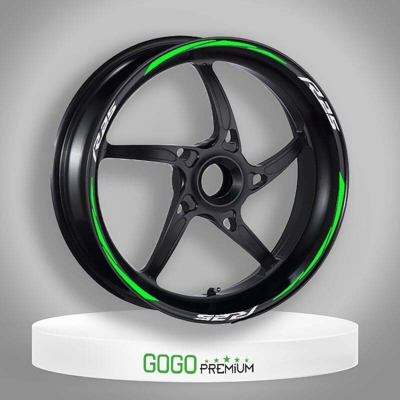 Florasan Yeşil Yamaha R25 Uyumlu 1 Set Jant Şeridi aksesuar