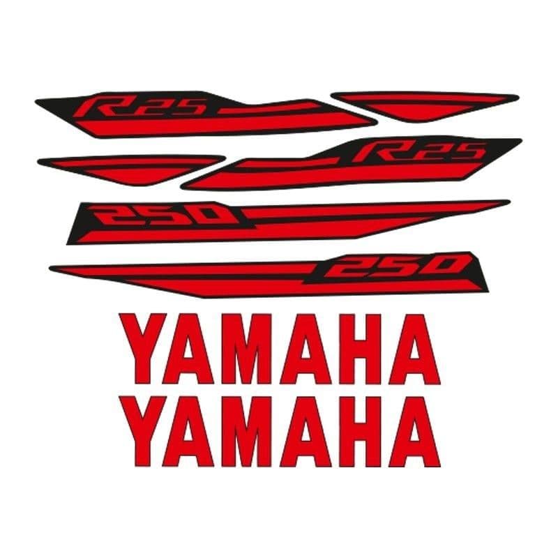 Yamaha R25 Uyumlu Sticker Set 001 aksesuar