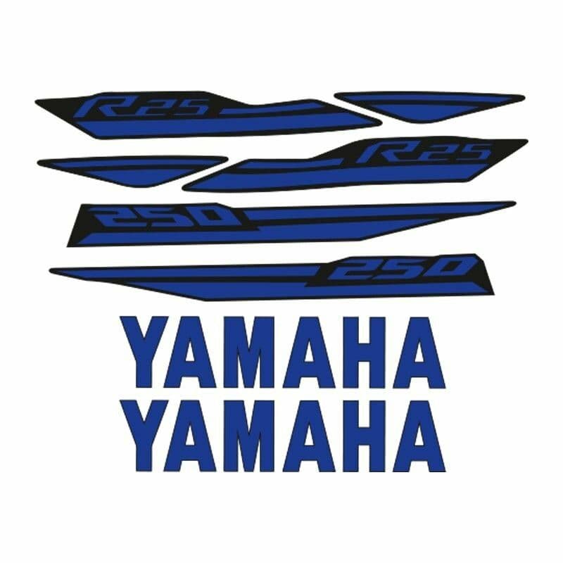 Yamaha R25 Uyumlu Sticker Set 002 aksesuar