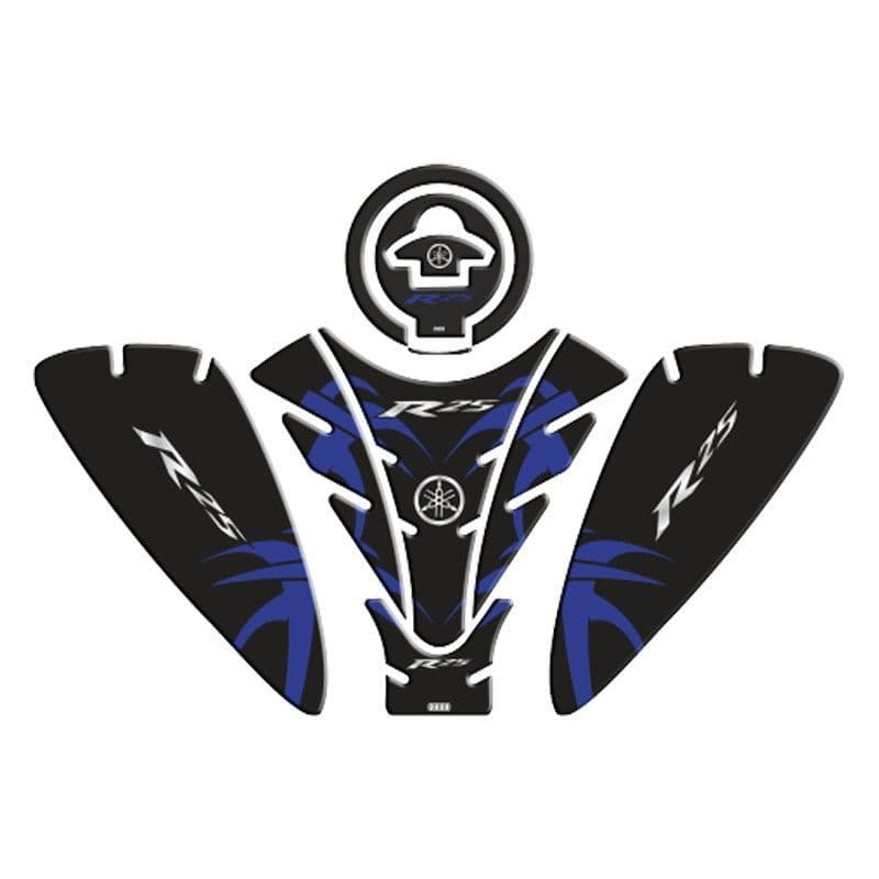 Yamaha R25 2019 - 2024 Uyumlu Tank PAD Set 005 aksesuar