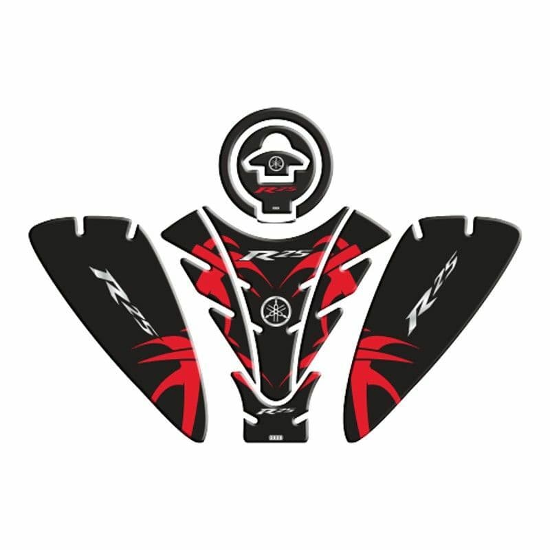 Yamaha R25 2019 - 2024 Uyumlu Tank PAD Set 006 aksesuar