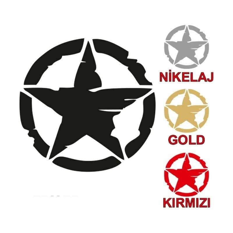 75 X 75 Mm Sticker 10'LU aksesuar