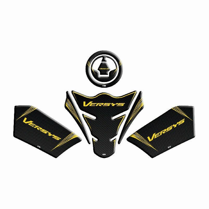 Kawasaki Versys 650 Uyumlu Tank Pad Set 003 aksesuar