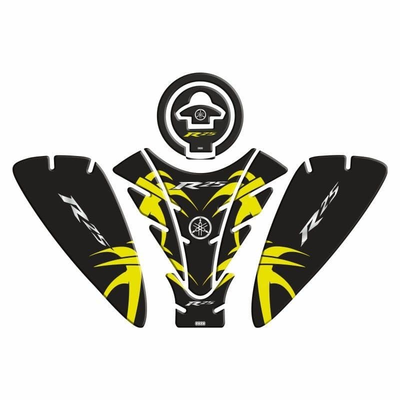 Yamaha R25 2019 - 2024 Uyumlu Tank Pad Set 008 aksesuar