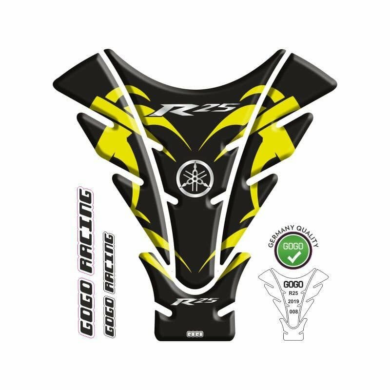 Yamaha R25 2019 - 2024 Uyumlu Tank Pad 008 aksesuar