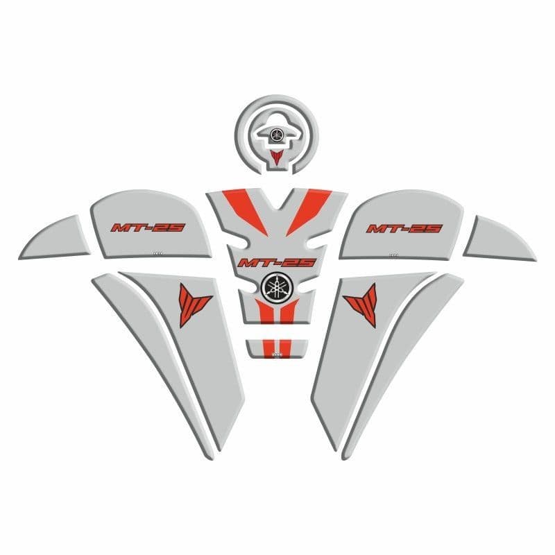 Yamaha MT-25 2020 - 2024 Uyumlu Tank Pad Set 008 aksesuar