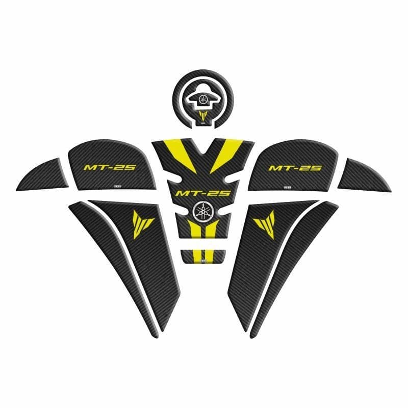 Yamaha MT-25 2020 - 2024 Uyumlu Tank Pad Set 009 aksesuar