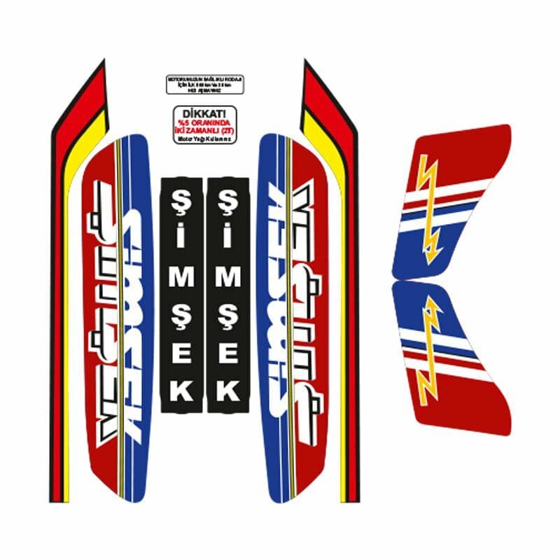 Mobylette 007 Sticker aksesuar