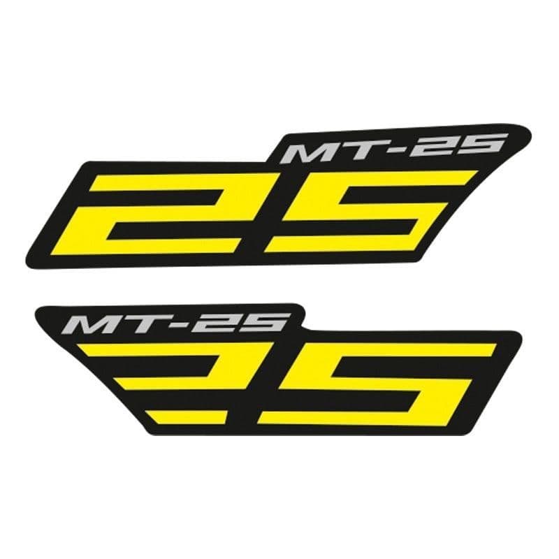 Yamaha MT-25 Uyumlu Sarı Yan Stıcker Set aksesuar
