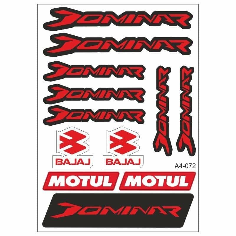 A4 Sticker 072 TEK Paket Çoklu Sticker aksesuar