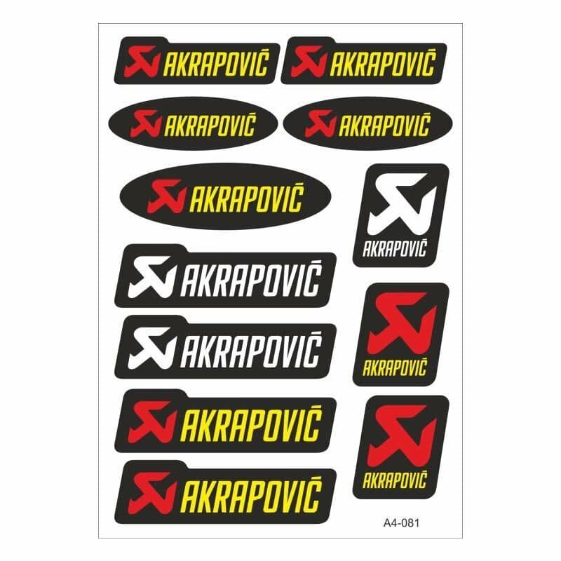 A4 Sticker 081 TEK Paket Çoklu Sticker aksesuar