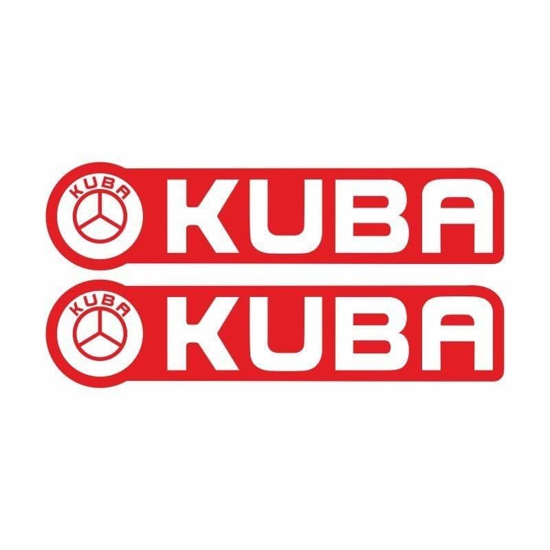 Kuba Kırmızı CG Depo Yan Damla Sticker aksesuar
