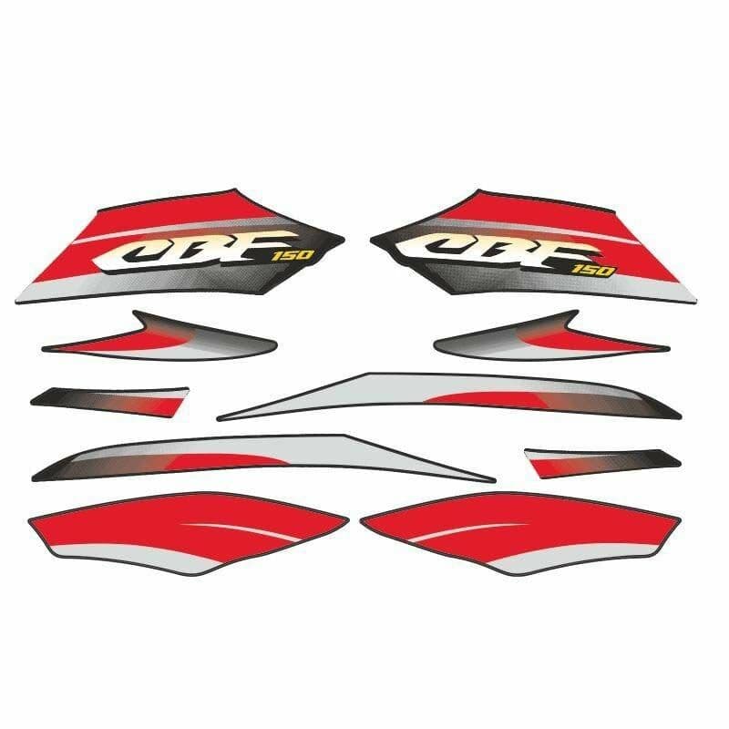 Honda CBF 150 Uyumlu Stıcker Setı Siyah 002 aksesuar