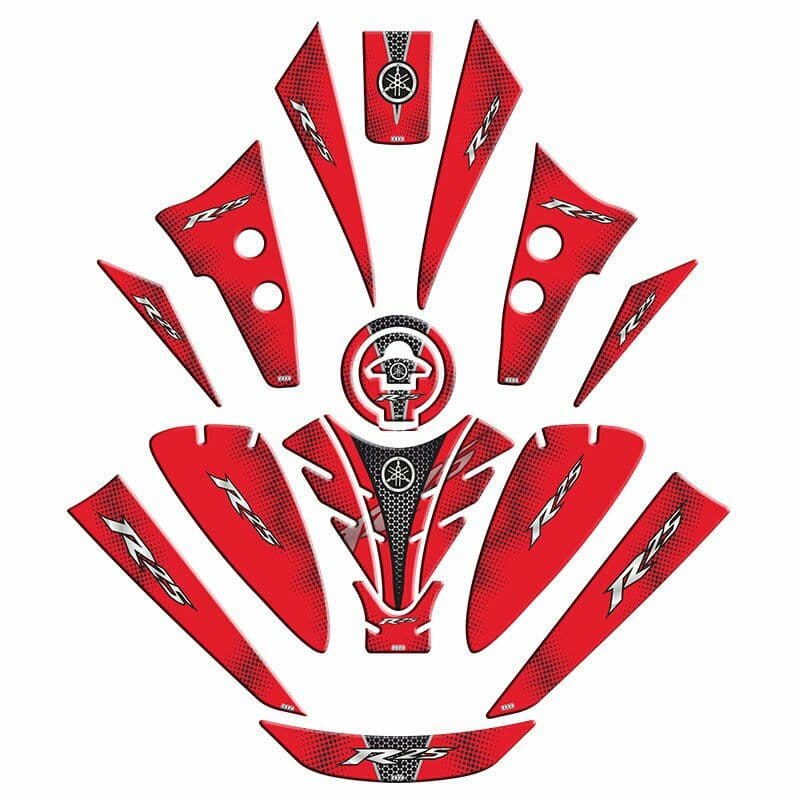 Yamaha R25 2019 - 2024 Uyumlu Tank PAD Set 003 aksesuar