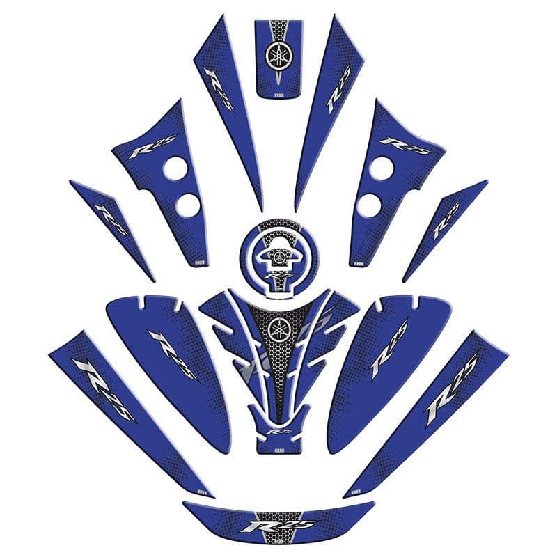 Yamaha R25 2019 - 2024 Uyumlu Tank PAD Set 004 aksesuar