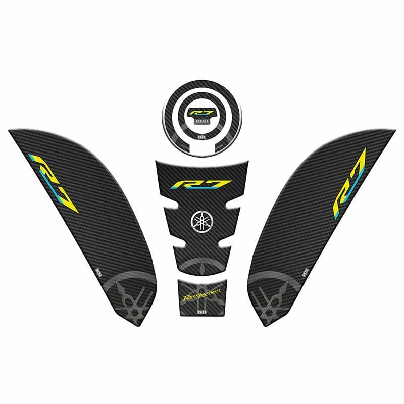 Yamaha R7 2021 - 2024 Uyumlu Tank PAD Set 007 aksesuar
