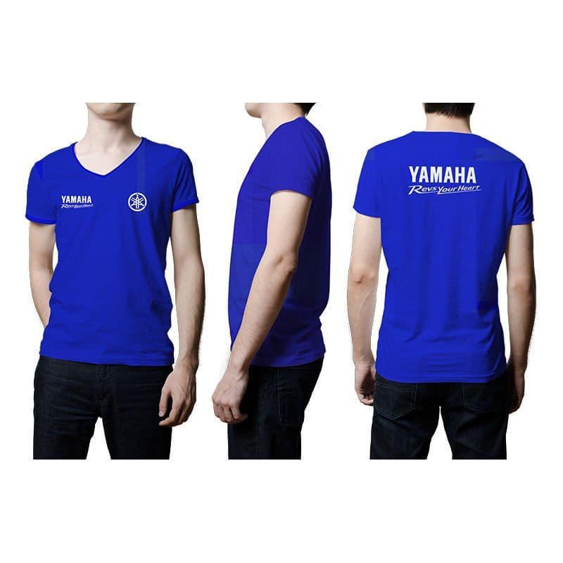 Yamaha Mavi Desenli T-shirt aksesuar