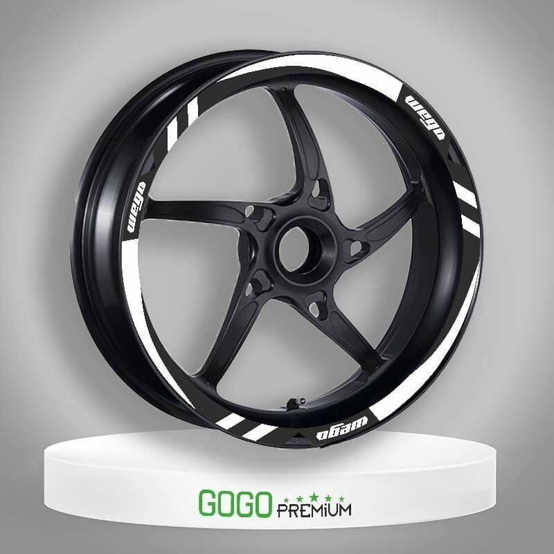 TVS Wego 110 2012 - 2024 Uyumlu Beyaz 1 Set Jant Şeridi aksesuar