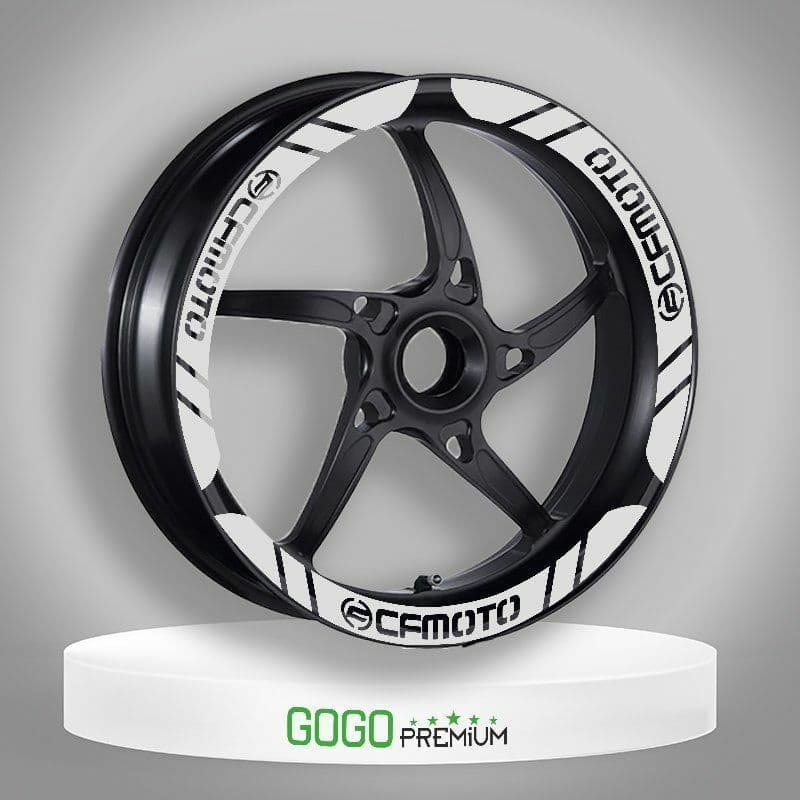 CF Moto Uyumlu Beyaz 1 Set Jant Şeridi aksesuar