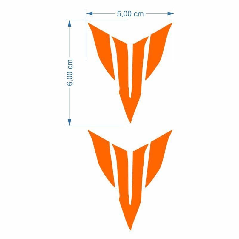 MT Logo 5 X 5 Cm Turuncu Sticker 2 Lİ aksesuar