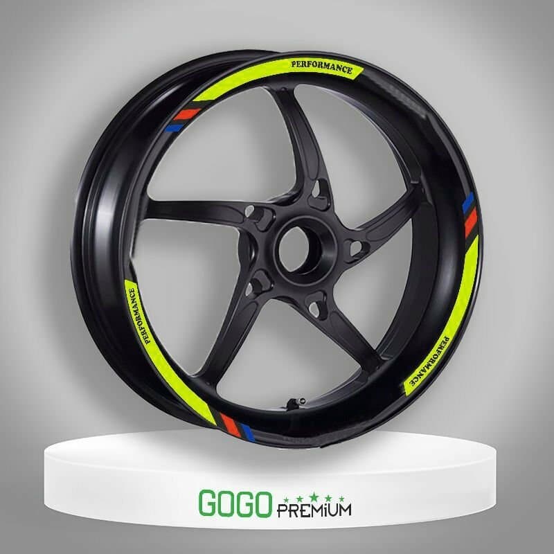 M Power Sarı Honda DİO Uyumlu 1 Set Jant Şeridi aksesuar