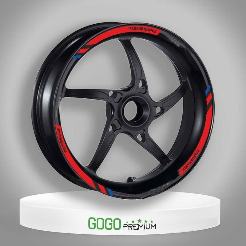 M Power Kırmızı Honda Forza Uyumlu 1 Set Jant Şeridi aksesuar