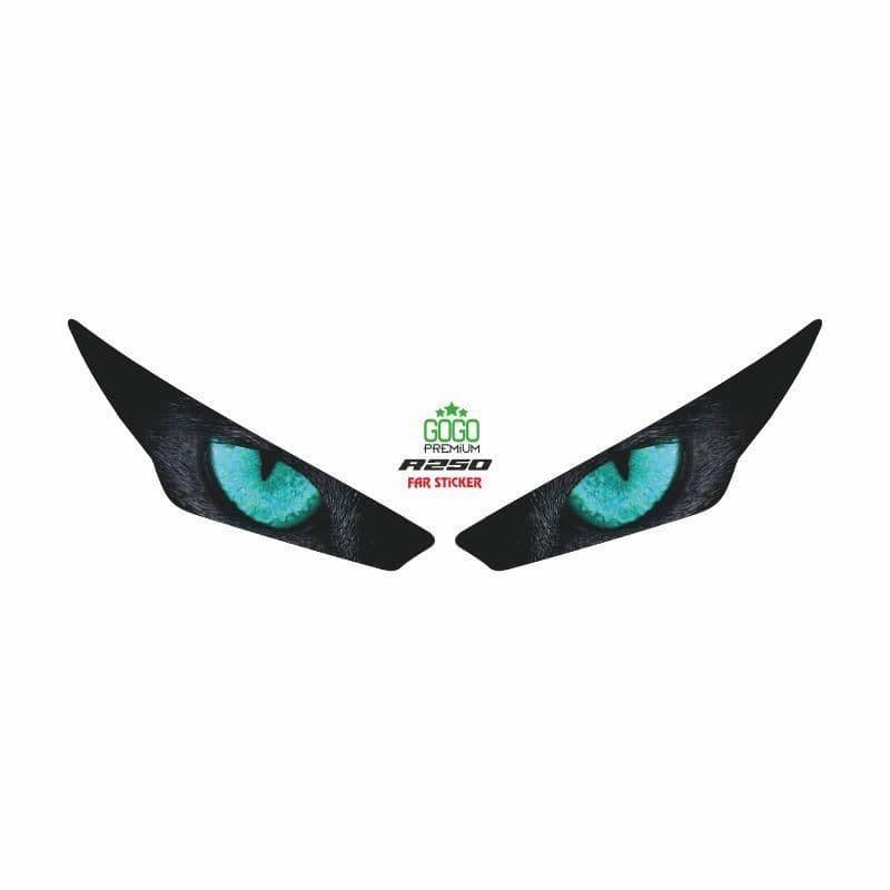 RKS R250 2023 - 2024 Uyumlu FAR Sticker Mavi GÖZ aksesuar
