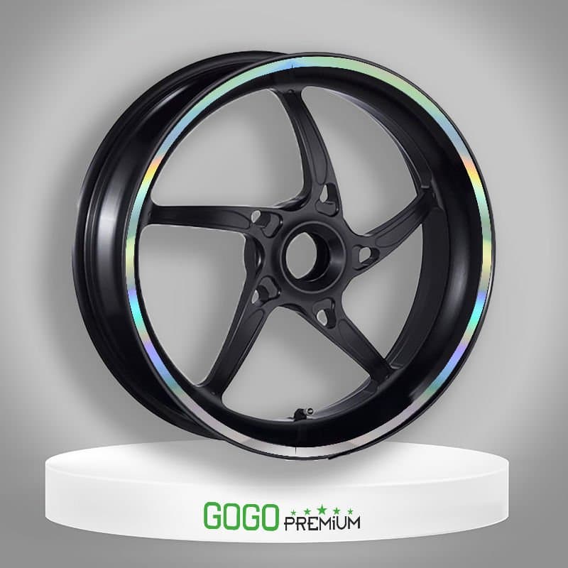 Hologramlı 7CM X 7 M Lüks 1 Set Jant Şeridi aksesuar