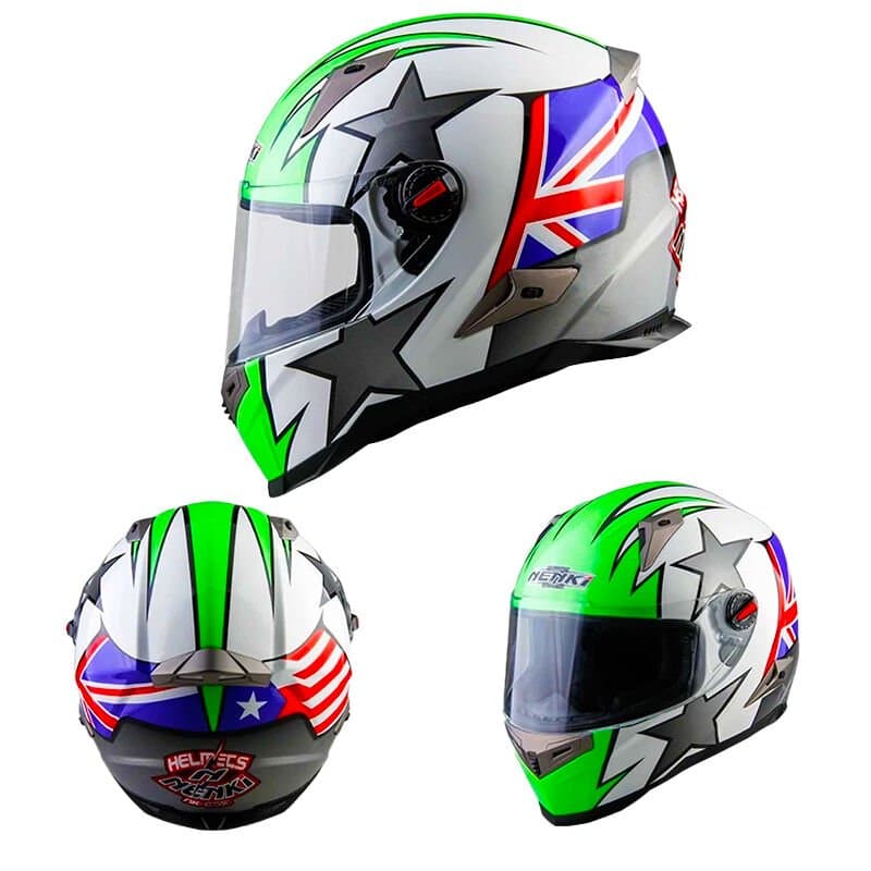Nenki Full Face Kask Şeffaf Vizör Model 3 aksesuar