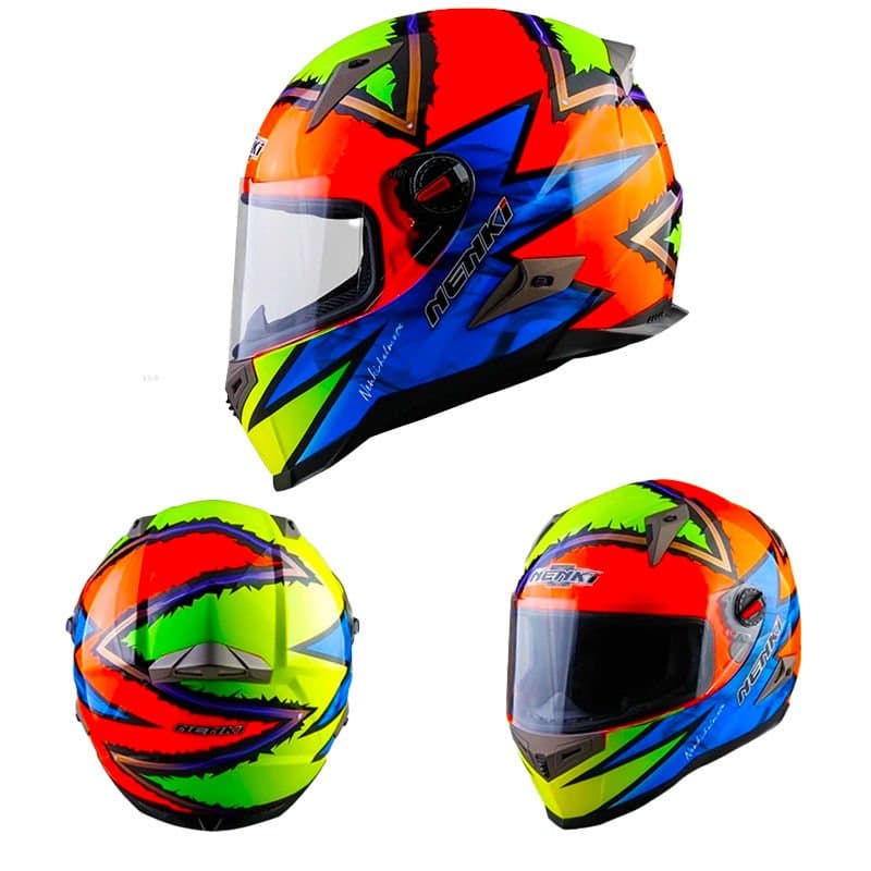 Nenki Full Face Kask Şeffaf Vizör Model 4 aksesuar