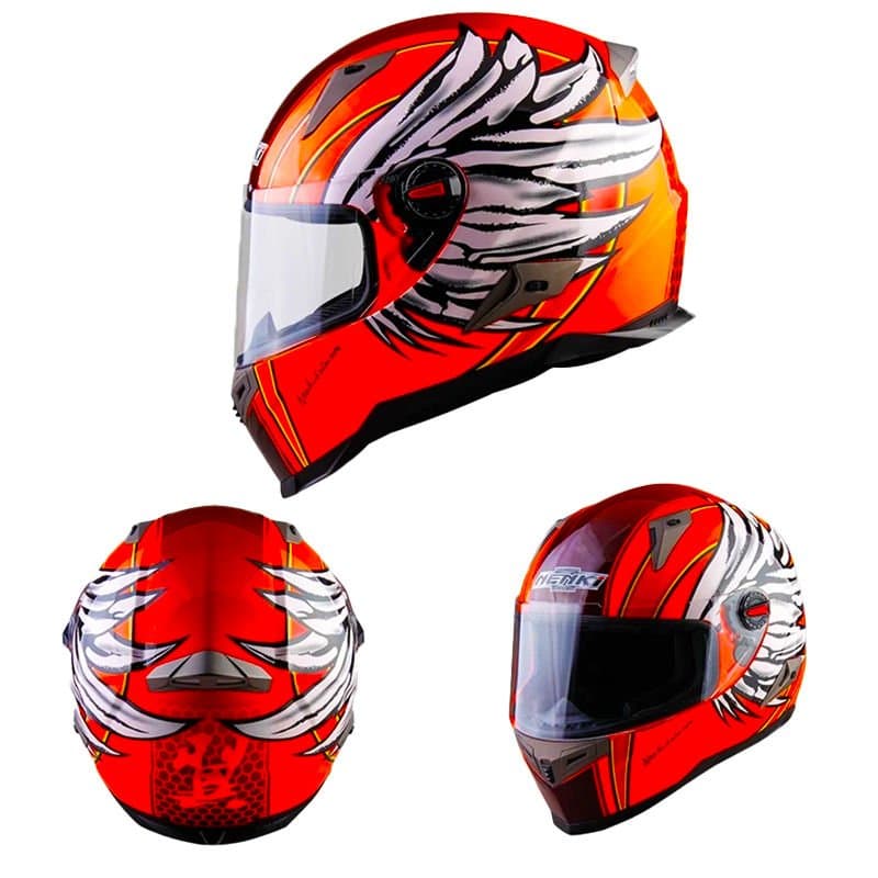 Nenki Full Face Kask Şeffaf Vizör Model 5 aksesuar