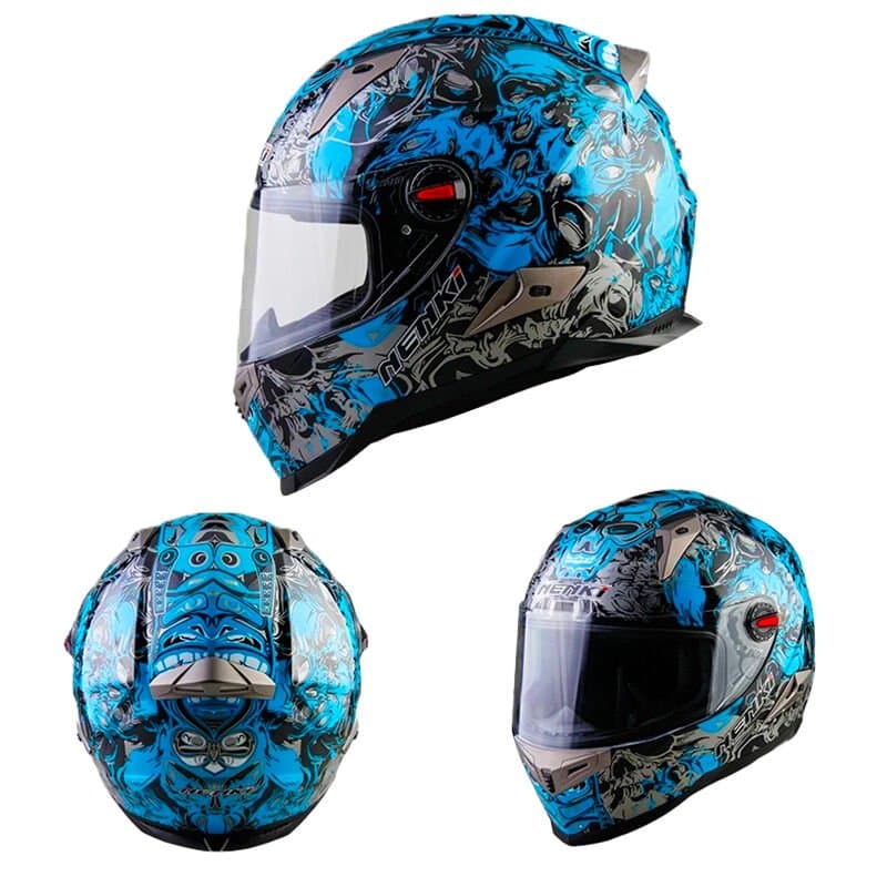 Nenki Full Face Kask Şeffaf Vizör Model 6 aksesuar
