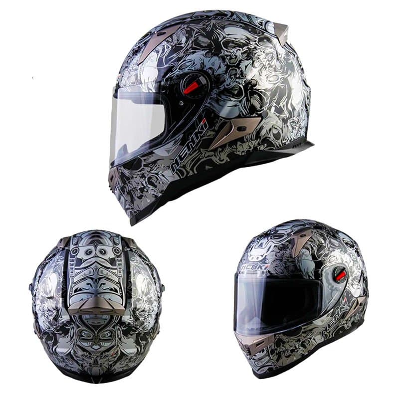 Nenki Full Face Kask Şeffaf Vizör Model 8 aksesuar