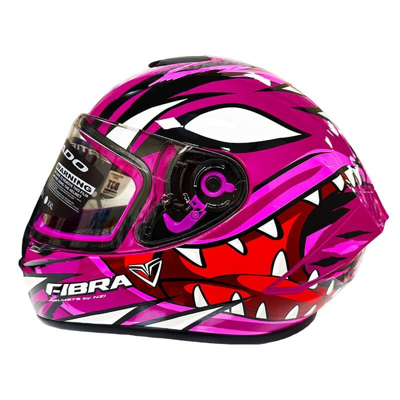 Fibra Full Face Kask Şeffaf Vizör Model 4 aksesuar