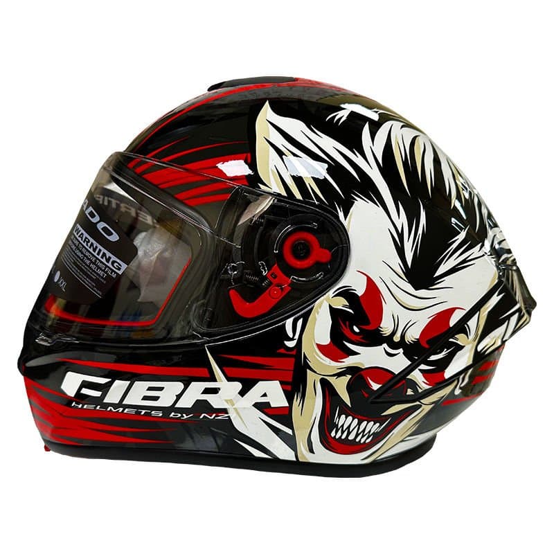 Fibra Full Face Kask Şeffaf Vizör Model 5 aksesuar