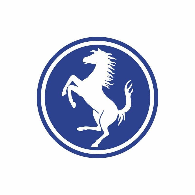 Ferrari Logo Mavi 55 X 55 Mm Sticker 10'LU aksesuar