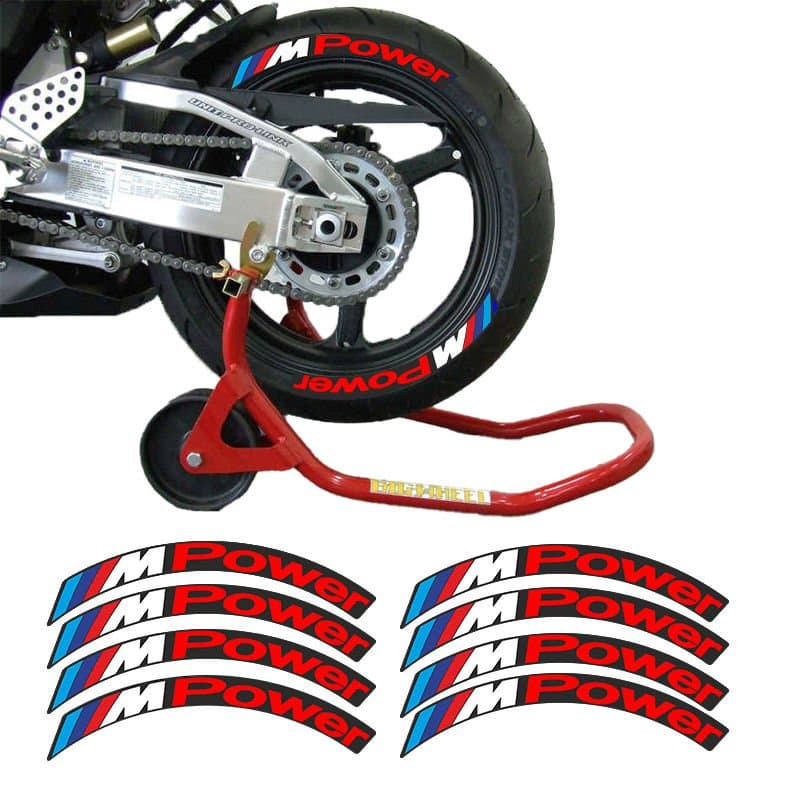M Power Kırmızı 3D Lastik Yanak Yazısı aksesuar