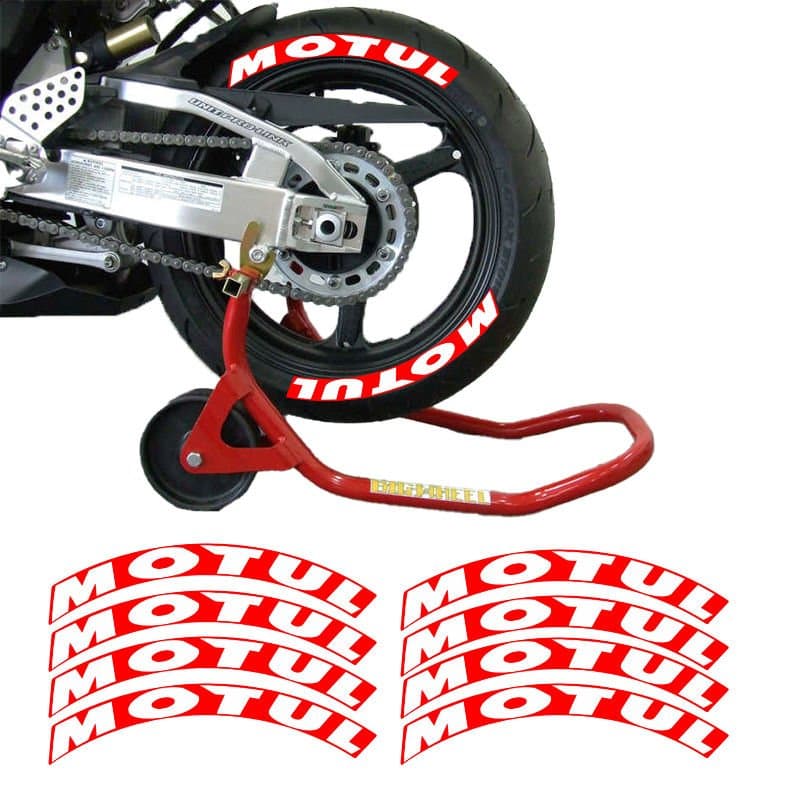 Motul Kırmızı 3D Lastik Yanak Yazısı aksesuar