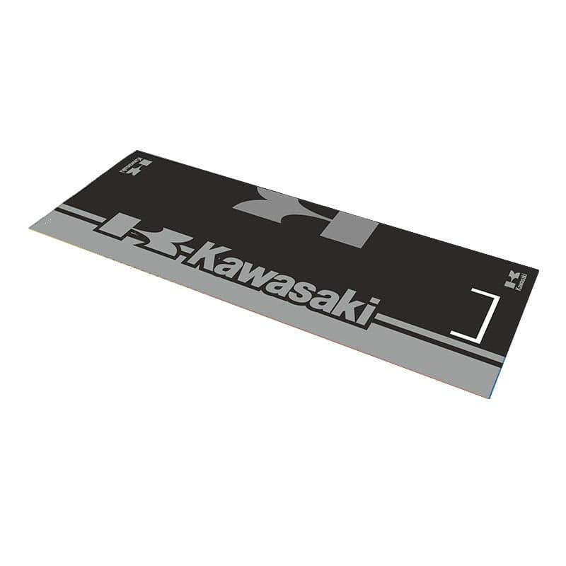 Kawasaki GRİ Desenli 80 X 220 Cm Kaydırmaz Motosiklet Halısı aksesuar
