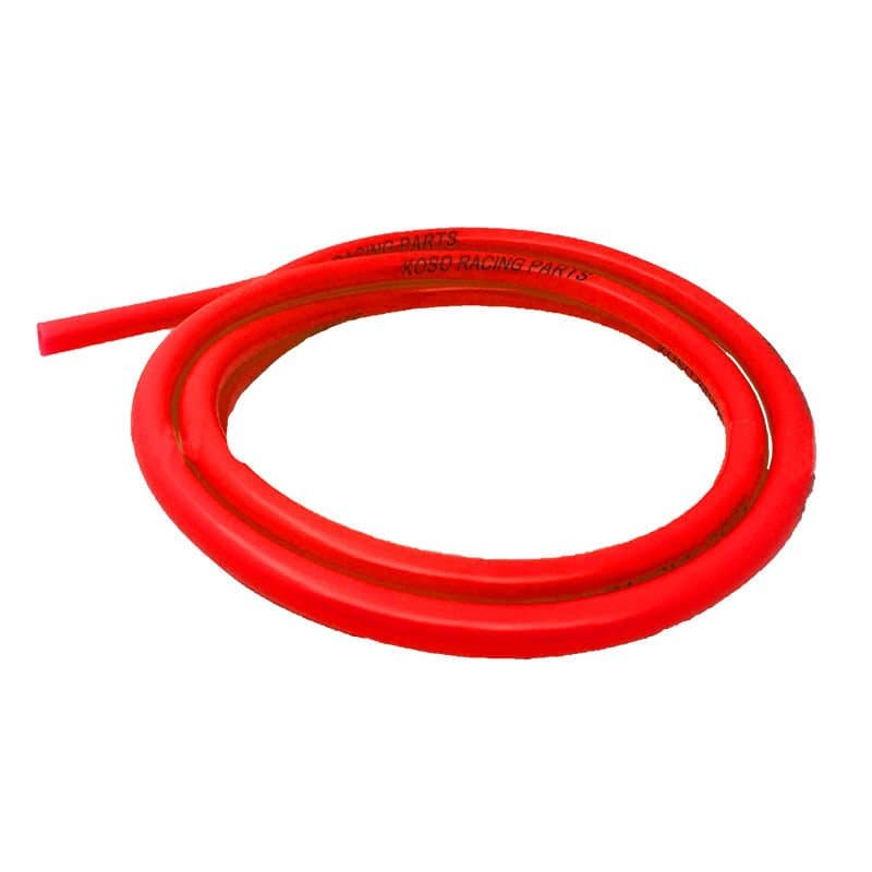 Universal Motosiklet Yakıt Hortumu Florasan Kırmızı Yüksek Sıcaklık Ve Yüksek Basınca Dayanıklı 5 X 8 MM 155 CM aksesuar