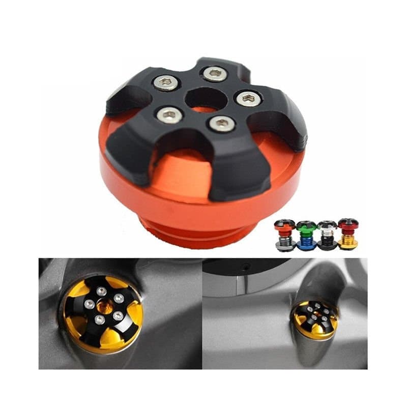 Universal Motor YAĞ Kontrol Kapağı Dekoratif Turuncu aksesuar