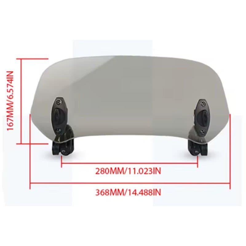 Universal Rüzgar Saptırıcı CAM ( Deflektör ) Ayarlanabilir Asansörlü 368 X 167 MM Füme aksesuar