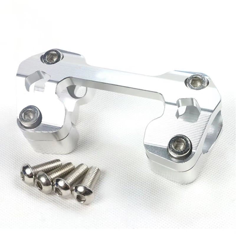 Universal Motosiklet Gidon Kelepçesi 28 Mm Gümüş aksesuar