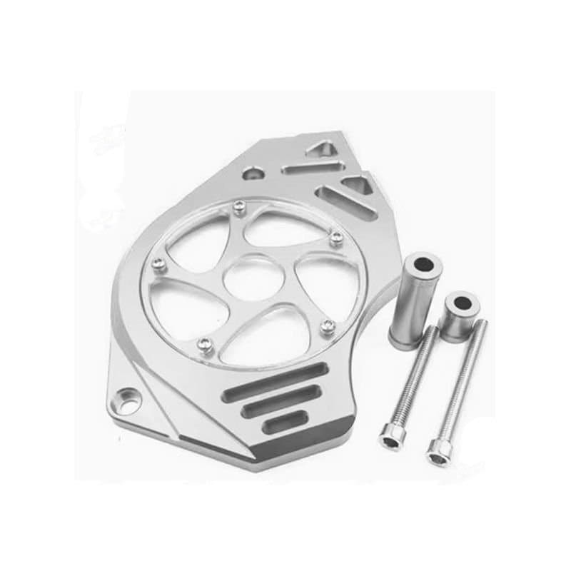 Kawasaki ER6N Uyumlu Ön Dişli Kapağı Gümüş aksesuar