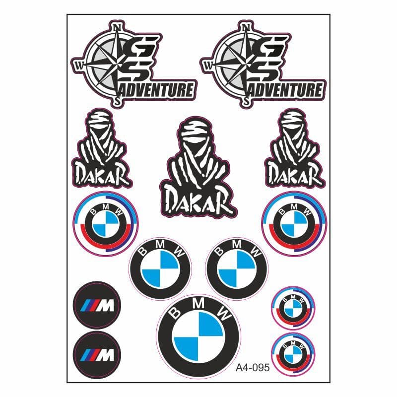 A4 Sticker 095 TEK Paket Çoklu Sticker aksesuar