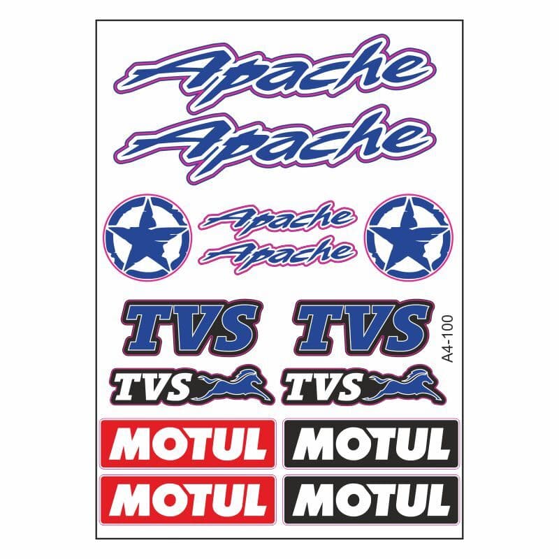 A4 Sticker 100 TEK Paket Çoklu Sticker aksesuar