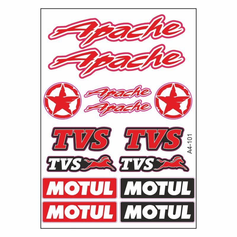 A4 Sticker 101 TEK Paket Çoklu Sticker aksesuar