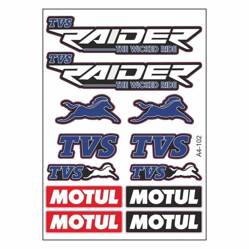 A4 Sticker 102 TEK Paket Çoklu Sticker aksesuar