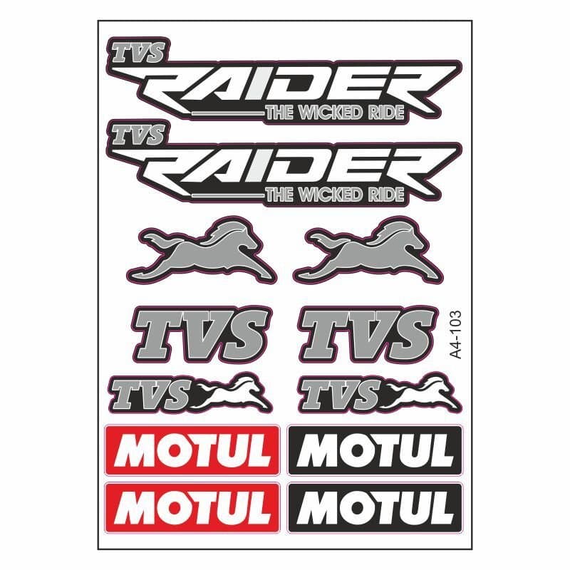 A4 Sticker 103 TEK Paket Çoklu Sticker aksesuar